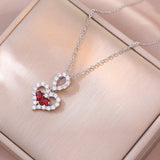 Luxury Rhinestone Heart Necklace